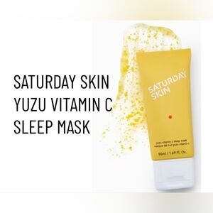 Saturday Skin Yuzu Vitamin C Sleep Mask Full Size, Large 1.69 fl oz